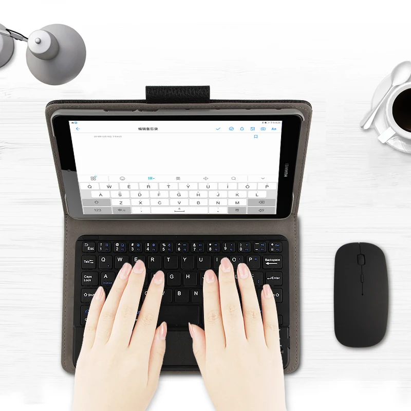 Case For Huawei Mediapad M5 lite 8.0 JDN2-W09 JDN2-AL00 Bluetooth keyboard Protective Cover PU Leat