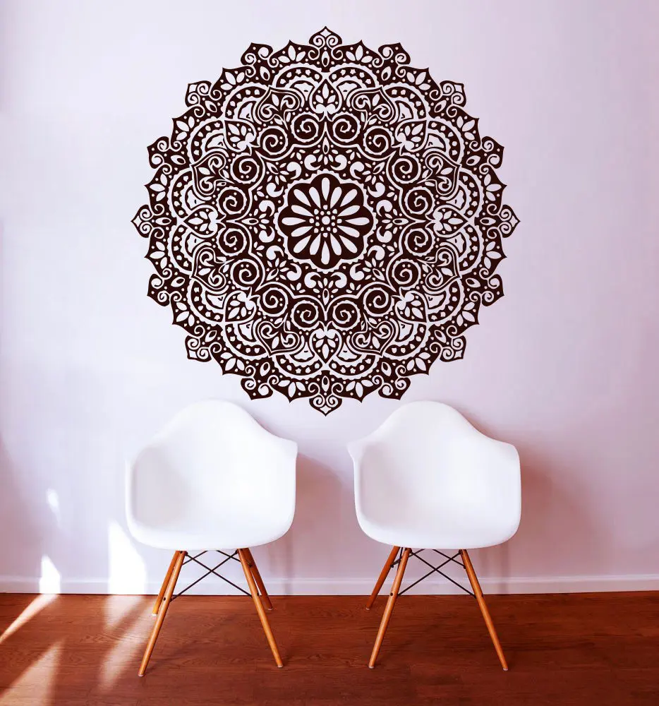 2016 wall decal vinyl sticker art decor mandala menhdi om indian hindu buddha wall stickers home - Art Decor 2016 wall decal vinyl sticker art decor mandala menhdi om indian hindu buddha wall stickers home - Art Decor
