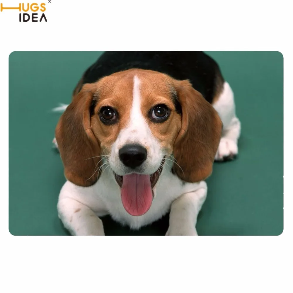 HUGSIDEA Смешные 3d Бигль собаки принт двери ковров Домашний Декор вход Крытый Коврики Гостиная/Спальня/Кухня коврики