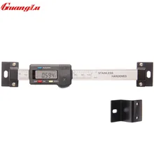 GUANGLU цифровые весы горизонтальный тип 0-100 мм нержавеющая сталь ЖК-дисплей дюймов/мм инструменты для машинистов