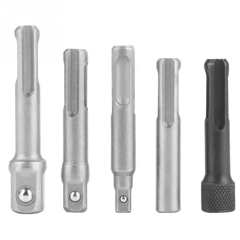 

3PC SDS Plus Steel Socket Adapter 2PC SDS Socket Hexagonal Extension Electric Tool Accessories