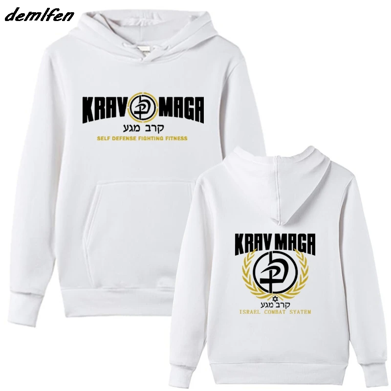 Толстовка мужская флисовая модная кофта с капюшоном худи Krav Maga система боевых