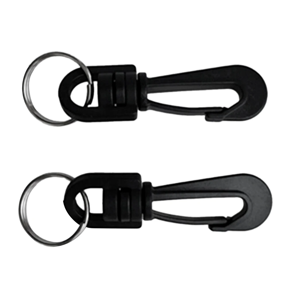 2 шт. пластиковый поворотный крюк с защелкой и разъемным кольцом для ключей Дайвинг Кемпинг брелок на рюкзак пряжка аксессуары