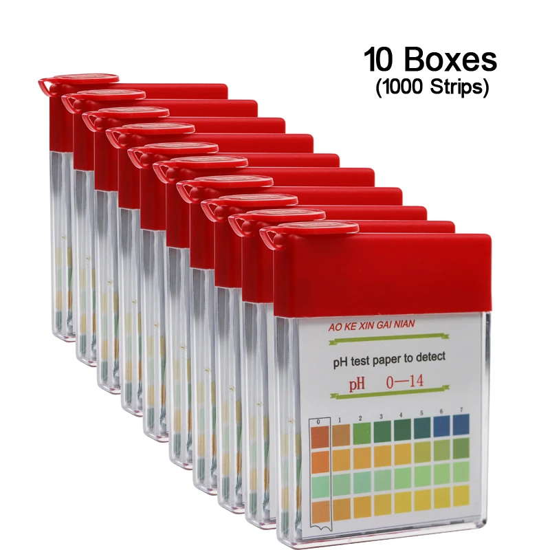 10 Boxes PH0 14 Medical Litmus Test Paper Body PH Test Strips Alkaline