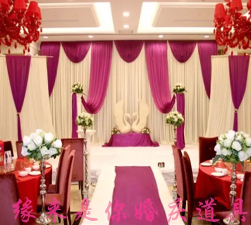 cheap grape purple wedding backdrop curtain with swag wedding drapes backdrop wedding reception with sequin - Cheap Wedding Reception Decorations cheap grape purple wedding backdrop curtain with swag wedding drapes backdrop wedding reception with sequin - Cheap Wedding Reception Decorations