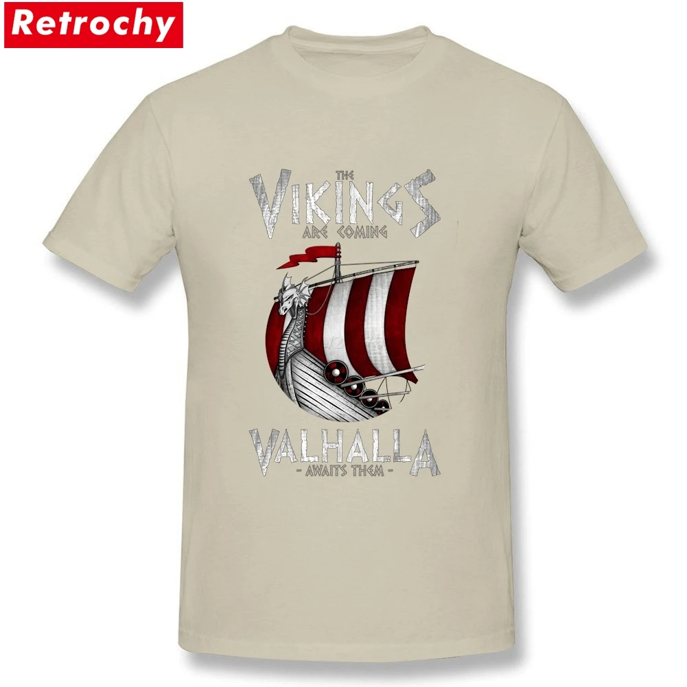 Мужская футболка в стиле ретро с изображением корабля Викинга сериала История