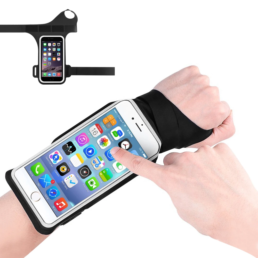 Powstro Wrist Bag Sports Arm Bag Phone Holder Wristband Access