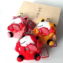 20 штук Горячая японское кимоно Lucky Cat рыба портмоне кошелек Сменный бокс-брелок сумка