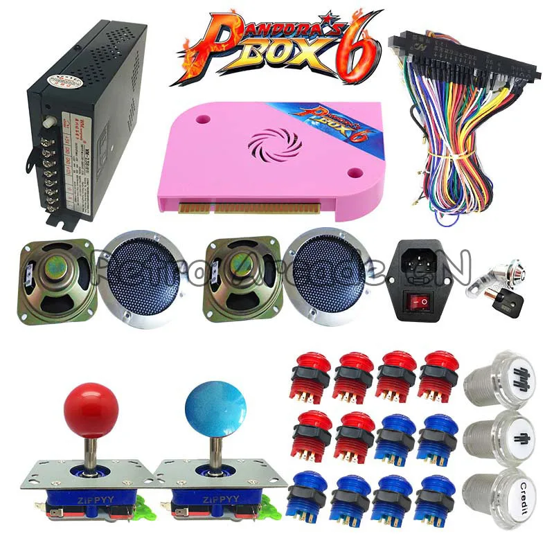 Newest 3D Tekken DIY kit with Pandora Box 6 pcb 1300 in 1 power supply joystick LED button For arcade game cabinet machine Newest 3D Tekken DIY kit with Pandora Box 6 pcb 1300 in 1 power supply joystick LED button For arcade game cabinet machine