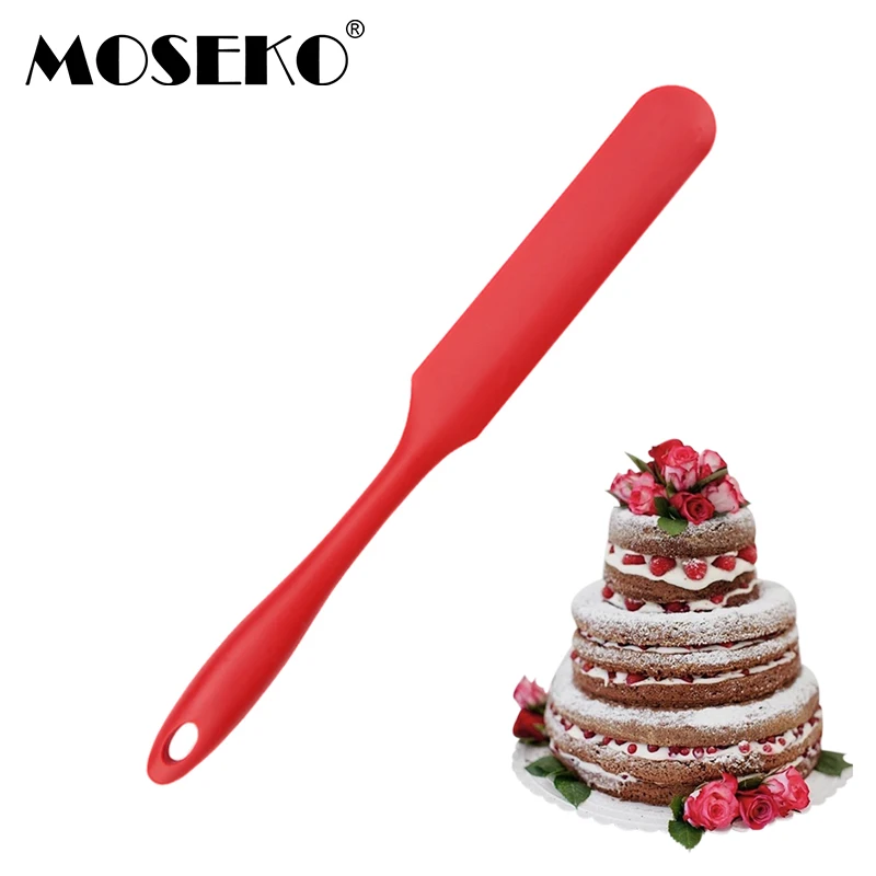  MOSEKO Silicone Pizza Scraper Cutter Mixing Baking Pastry Spatulas Fondant Butter Cake DIY Decorati