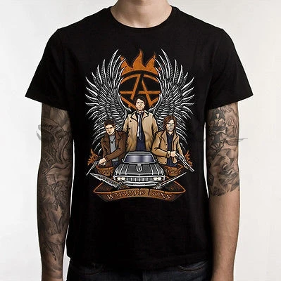 

Supernatural T-Shirt Winchesters Wayword Sons Tee Shirt men summer tee-shirt male brand t shirts man t-shirt euro size 4XL 5XL