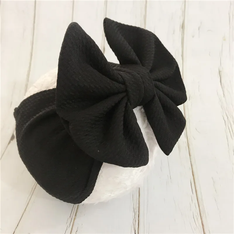 

Fabric Elastic Kids Top Knot Girl Hair Band / Adjustable Big Bow Turban Headband / Wide Headwrap Girl Hairband Hair Accessories