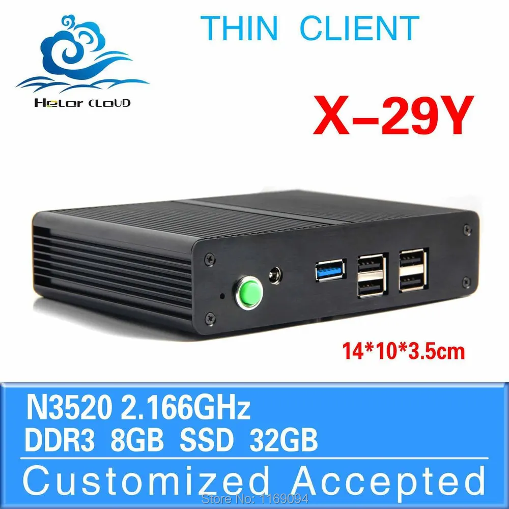 micro industrial pc celeron N3520 8g ram 32g ssd+wifi mini computer station desktop computer case thin client mini pc