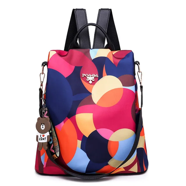 Модные противоугонные женские рюкзаки известного бренда высокого качества водонепроницаемый женский рюкзак Oxford Дамский рюкзак большой емкости - Color: Style-B
