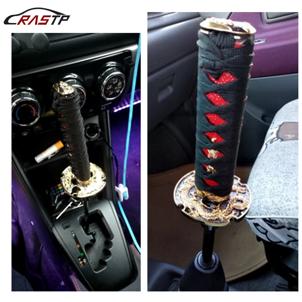 

Ninja KATANA 26CM Shift Knob For Automobile Spare Part Speed Chrome Samurai Sword Handle SFN026