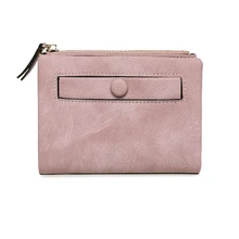 Fashion Small Female Purse Purse Lady Letter Snap Fastener Zipper Short Clutch Wallet Solid Vintage Matte Purse Women Wallet Fashion Small Female Purse Purse Lady Letter Snap Fastener Zipper Short Clutch Wallet Solid Vintage Matte Purse Women Wallet