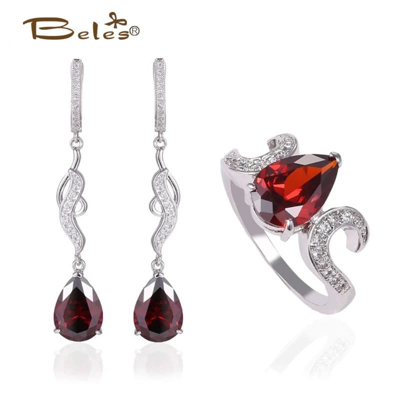 Beles Fine Costume Jewelry Sets for Women Silver Plating Cubic Zirconia