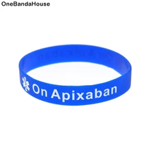 OneBandaHouse 50 шт. медицинский браслет на Apixaban силиконовый браслет для взрослых