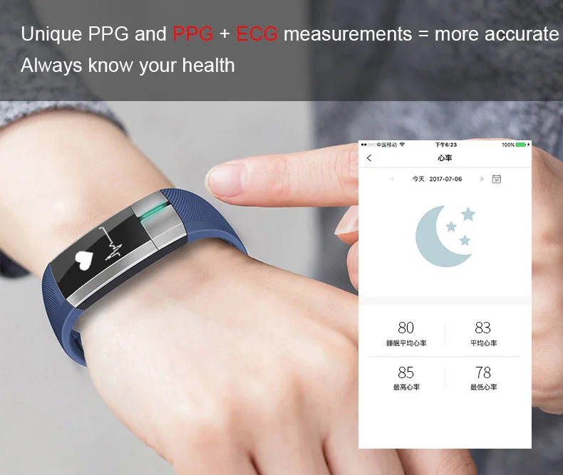 G20 ECG PPG Smart Watch Real-Time Monitor Blood Pressure Health Wristband Smartband Fitness Bracelet Activity Tracker Smart Band