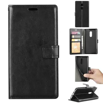 

10pcs/lot free shipping Crazy Horse Wallet Leather stand Case for Xiaomi Redmi NOTE 4 Photo Frame Card Slots
