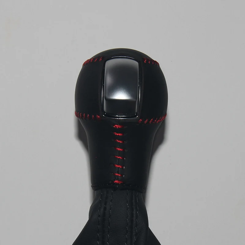 Natural cuero gear shift knob cubierta para Audi Q5 en coche en la palanca de cambios perilla copri pomello cambio palillo caja ppc Natural cuero gear shift knob cubierta para Audi Q5 en coche en la palanca de cambios perilla copri pomello cambio palillo caja ppc