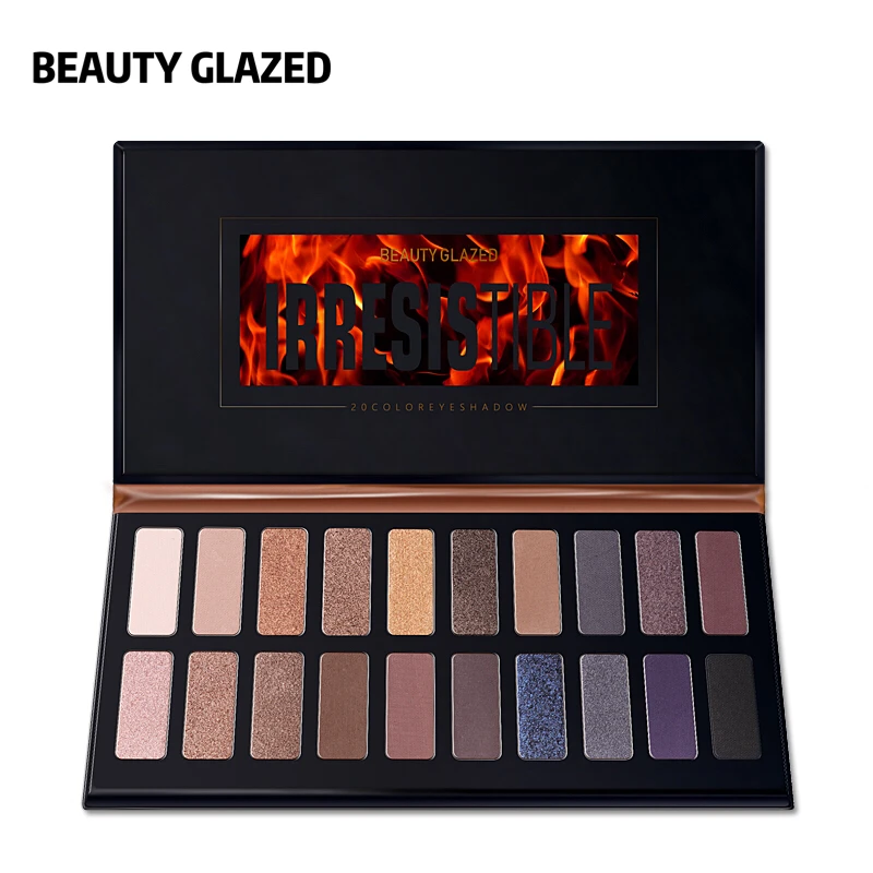 

BEAUTY GLAZED 2018 New Eye MakeUp Eye Shadow 20 Colors Long-lasting Waterproof Easy to Wear Glitter Shimmer Matte Makeup Palette
