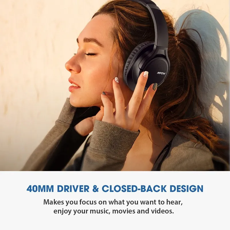 H7 Stereo Wireless Headset for Mpow Over Ear Bluetooth Headphones with Microphone Super Long 15 H Playtime Wireless Headphones H7 Stereo Wireless Headset for Mpow Over Ear Bluetooth Headphones with Microphone Super Long 15 H Playtime Wireless Headphones
