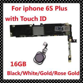 

clean iCloud original unlocked motherboard with / without touch ID for iphone 6S Plus 16GB 64GB IOS system logic board mainboard