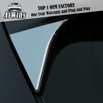 

2PCS Car Styling ABS Chrome Rear Window Side Wing Cover Sticker For Honda HRV Vezel 2015 2016 Exterior Decoration Accessories