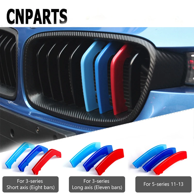 Cnparts Per Bmw F30 F10 3 5 Series 3D M Styling Car Griglia Anteriore Trim Sport Strips Cover Motorsport Power Performance Stickers