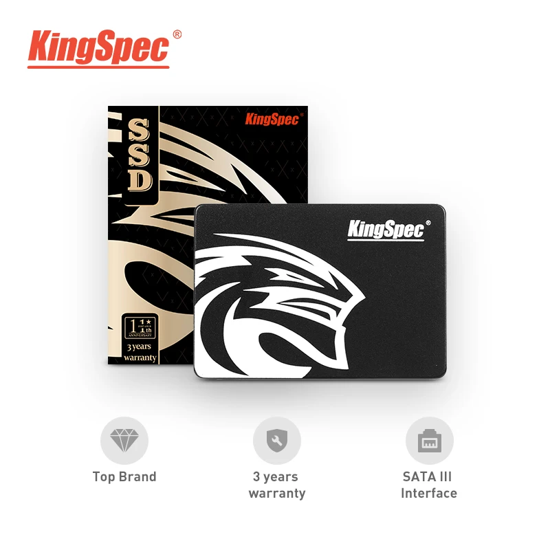 Kingspec SATA3 90 ГБ SSD 180 Гб жесткий диск SATAIII 360 гб 2,5 дюйма черный Внутренний твердотельный Hdd для настольных ПК