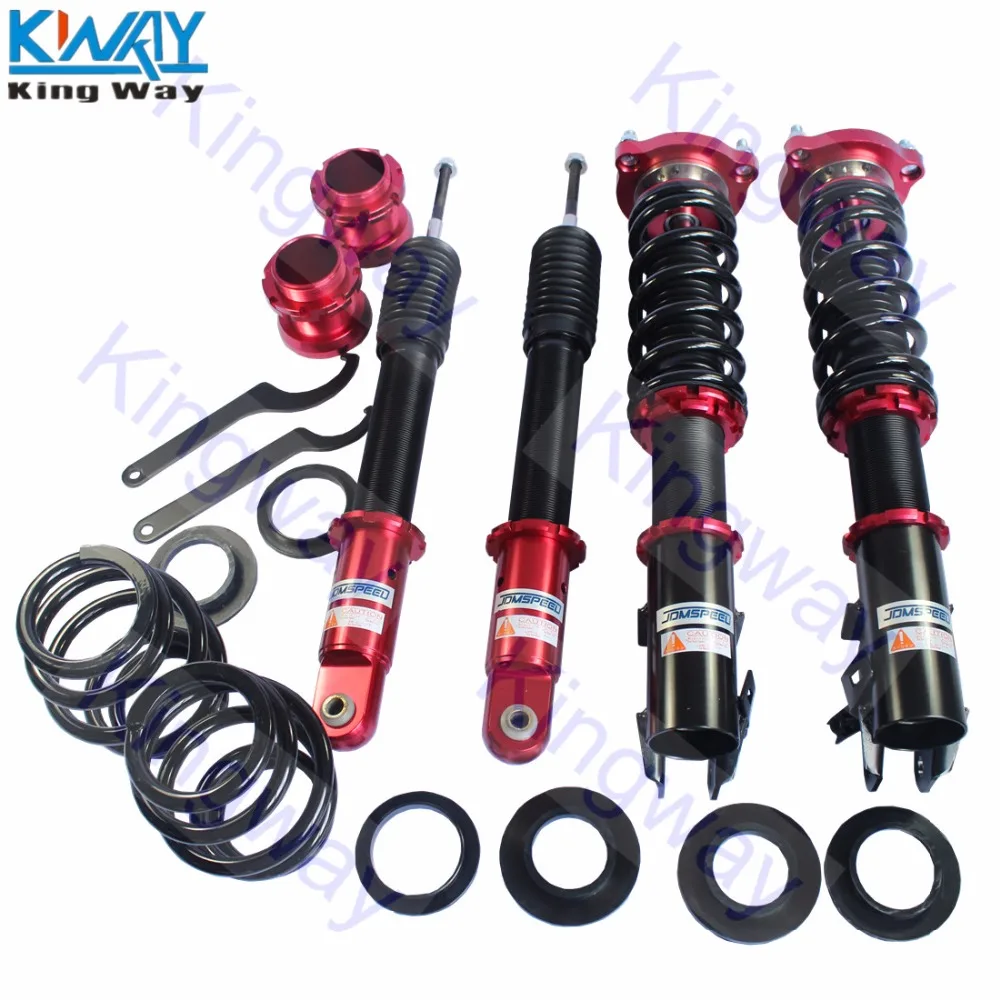 Бесплатная доставка King Way красный/желтый полный Coilovers подвеска катушки Распорки