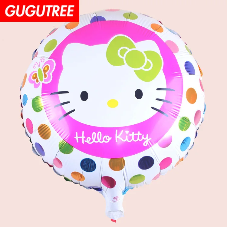 

GUGUTREE PARTY 18inch pink green white cats foil ballon wedding event christmas halloween festival birthday party HY-221