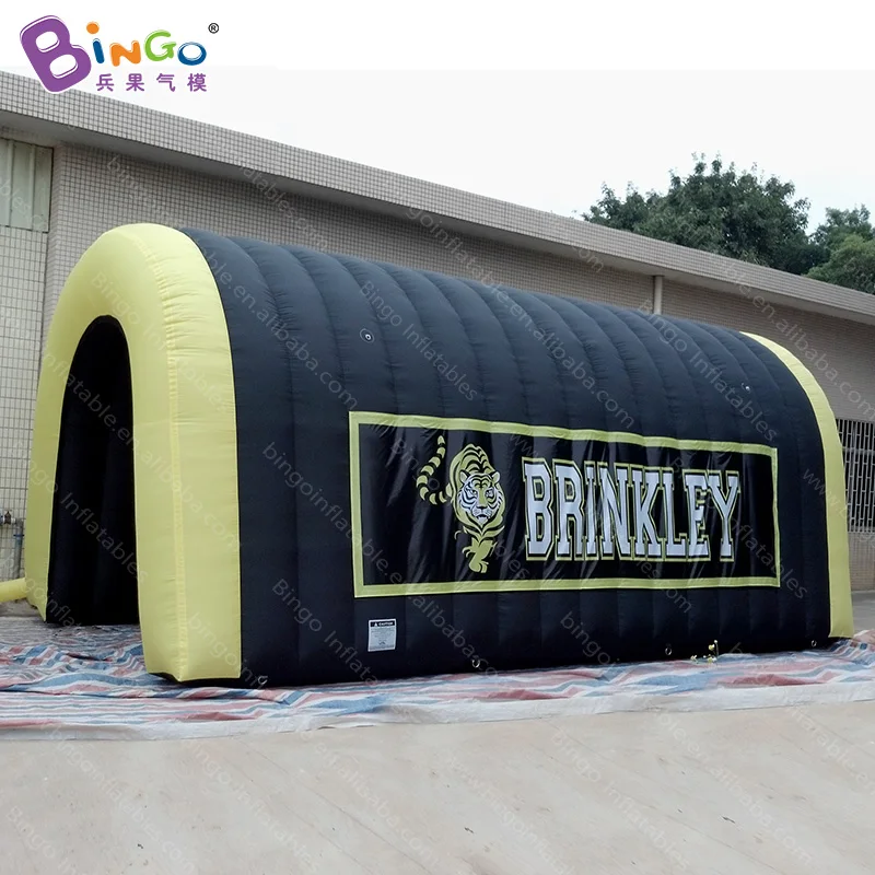 Personalized 7.2x3.5x3.5 meters inflatable football tunnel / tunnel tent inflatables / inflatable tiger mascot tunnel toy tents