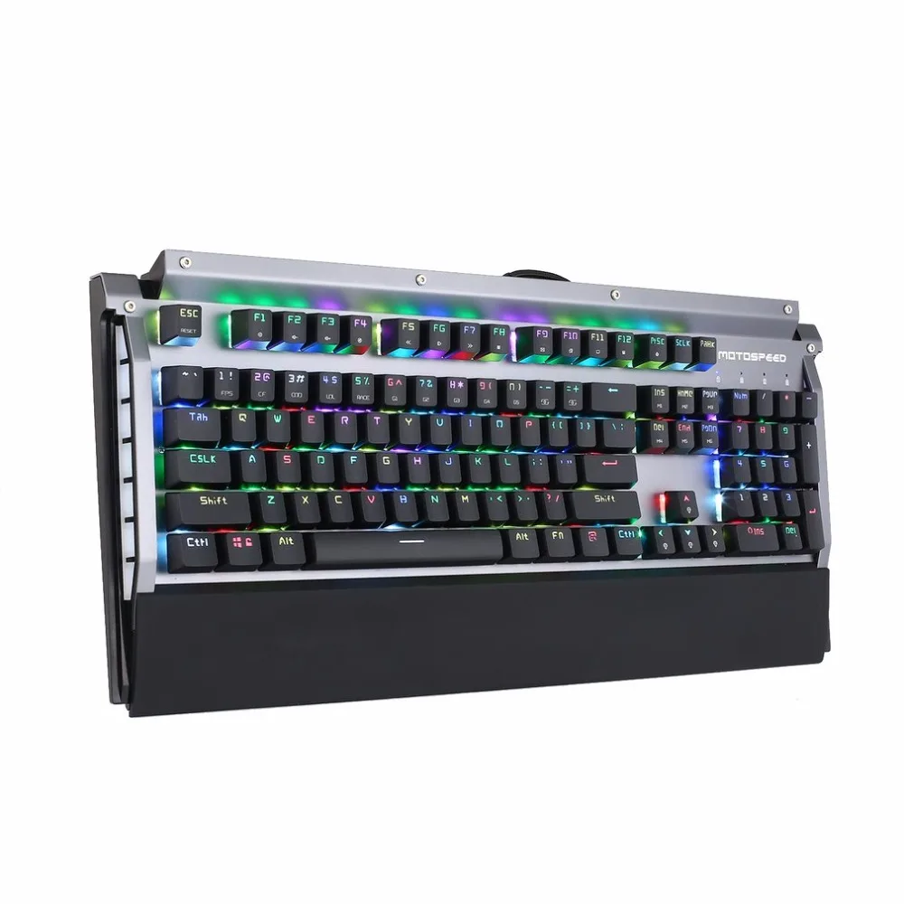 

MOTOSPEED K98 16.8 Million RGB Backlight Game Mechanical Keyboard with LED Light Indicator Wired USB Plug and Play