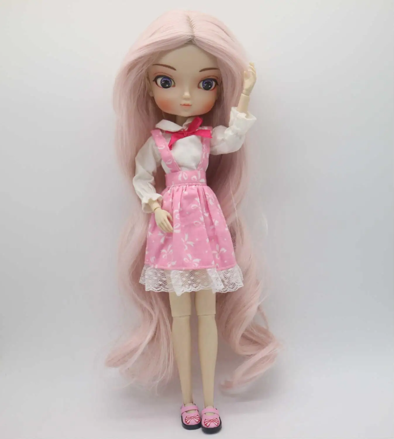 BB девушка кукла парик подходит для 40 см BJD кукла-5 - Цвет: 6 Pink