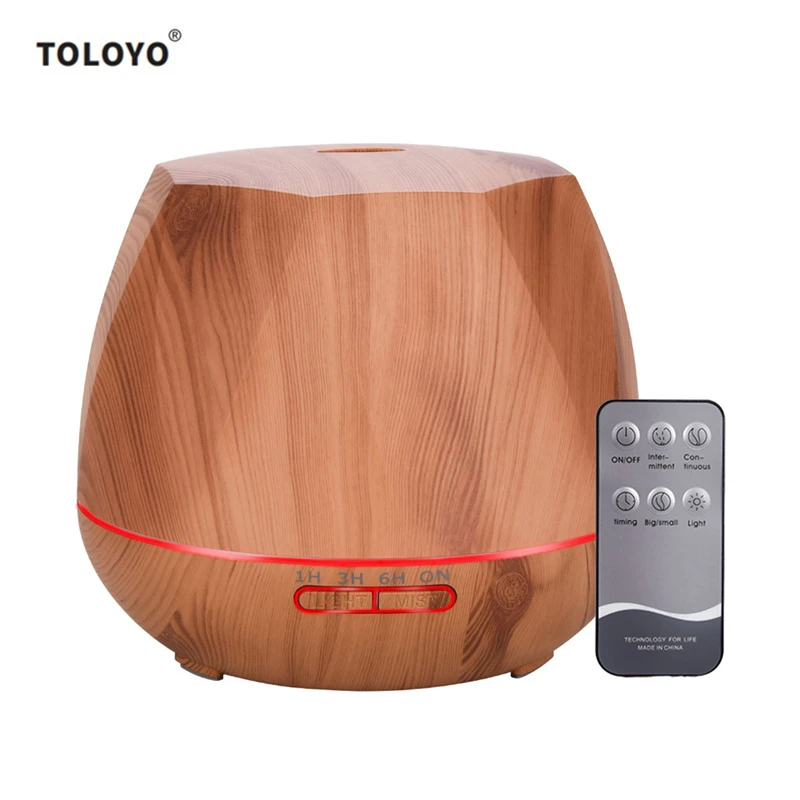 

550ml Ultrasonic Air Humidifier Remote Control Essential Oil Aroma Diffuser Yoga Office Electric Air Purifier Warm Mist Maker 0