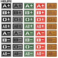 Yellow Cheerleading souvenirs Noctilucent PVC A+ B+ AB+ O+ POS A- B- AB- O- NEG Blood Type Group Patch Stickers Sewing Decals