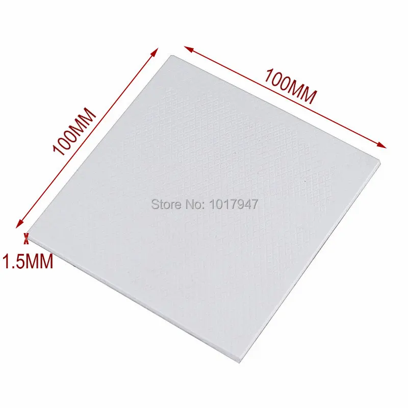 3 шт. Gdstime 100 мм * 1 5 Термальность Pad листы GPU Процессор IC Радиатор охлаждения
