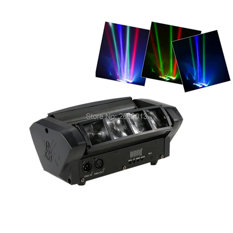 Mini LED Spider Moving Head Light RGBW LED Beam Stage effect lights Sound activated DMX Control Dj Disco Lighting wedding party цена Mini LED Spider Moving Head Light RGBW LED Beam Stage effect lights Sound activated DMX Control Dj Disco Lighting wedding party цены онлайн