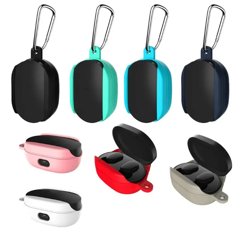 

Anti-shock Flexible Silicone Comprehensive Protective Case Cover for Xiaomi Redmi Airdots TWS Bluetooth Earphone Accessories