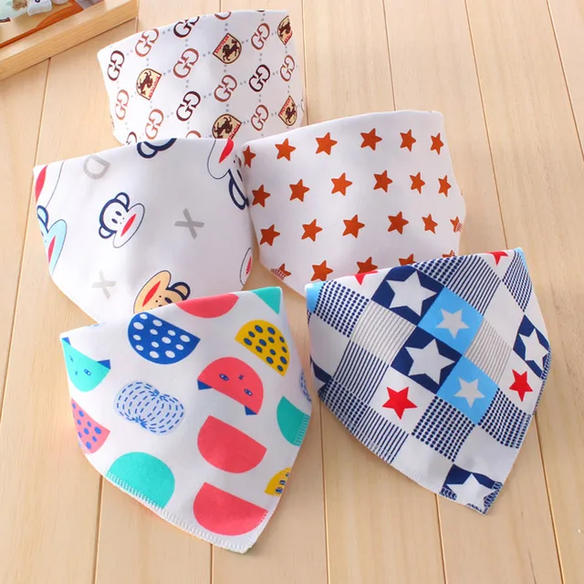 big size 1pcs double layers cotton baby bibs baby bandana bibs burp burp cloths size