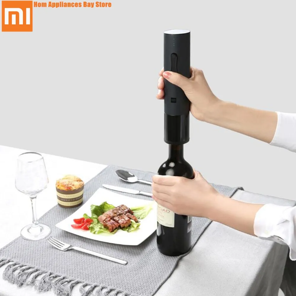 Xiaomi Mijia Huohou Automatic Red Wine Bottle Electric Corkscrew Foil Cutter Cork Out Tool 6S Opener for Xiaomi Smart Home Kits Xiaomi Mijia Huohou Automatic Red Wine Bottle Electric Corkscrew Foil Cutter Cork Out Tool 6S Opener for Xiaomi Smart Home Kits