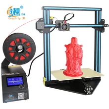 Дешевые 3D-принтеры creality 3D CR-10 мини большой принт Размеры 300*220*300 мм 3D-принтеры DIY Kit с подогревом + Стекло пластины + бесплатная нитей