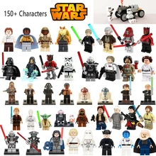 Star Wars Figures Jedi Chewbacca Han solo Darth Vader leia legoing Jango Fett Obi Wan Models
