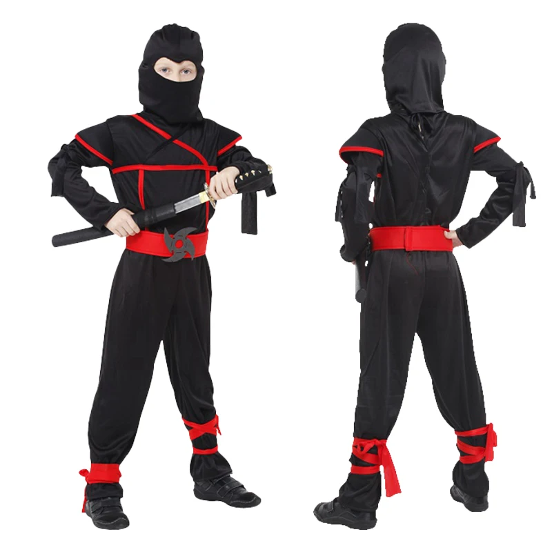 Free shipping Boys Children Costumes Martial Arts Ninja Cosplay