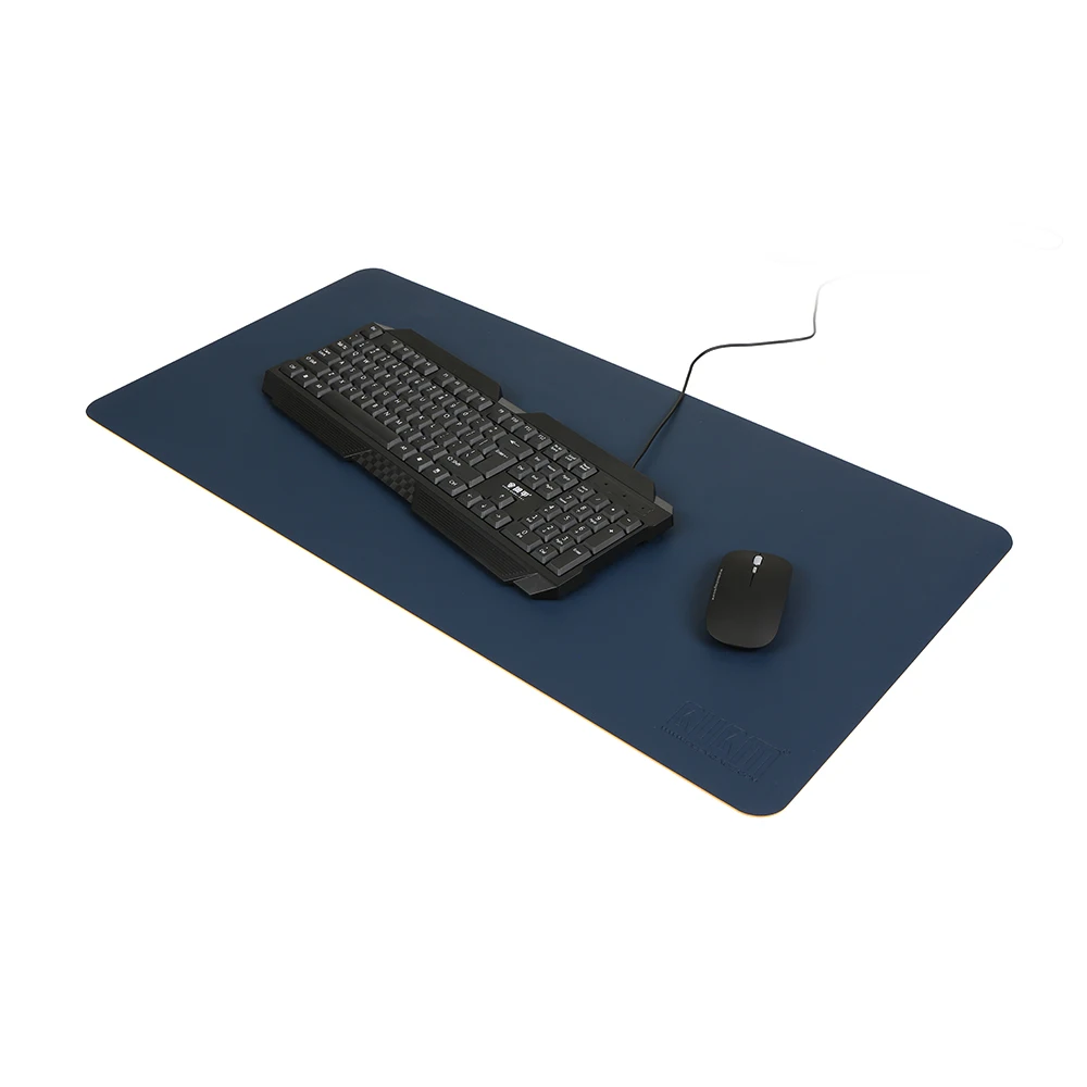 Bubm Pu Leather Protector Pad Mouse Pad Mat Desk Writing Mat