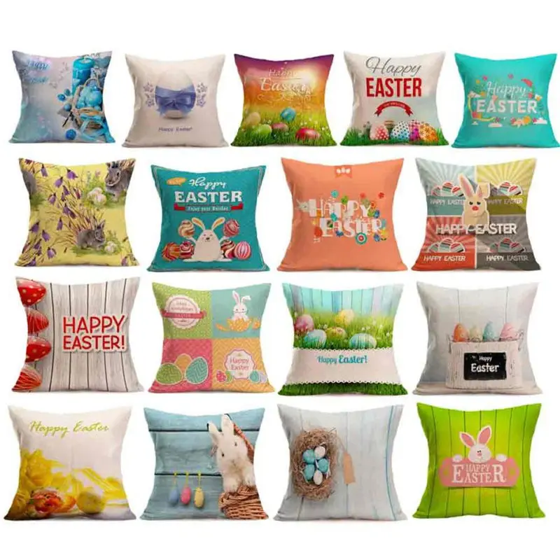 

Easter Sofa Bed Home Decoration Festival pillow case decorative cushion covers pillowcases 45x45cm home Decor #B