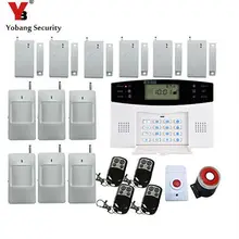 Yobang безопасности беспроводной GSM сигнализация металлический пульт дистанционного управления голосовые подсказки беспроводной дверной датчик домашней безопасности GSM сигнализация