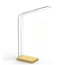 Простой деревянный светодиодный настольный светильник USB блок питания с сенсорным управлением